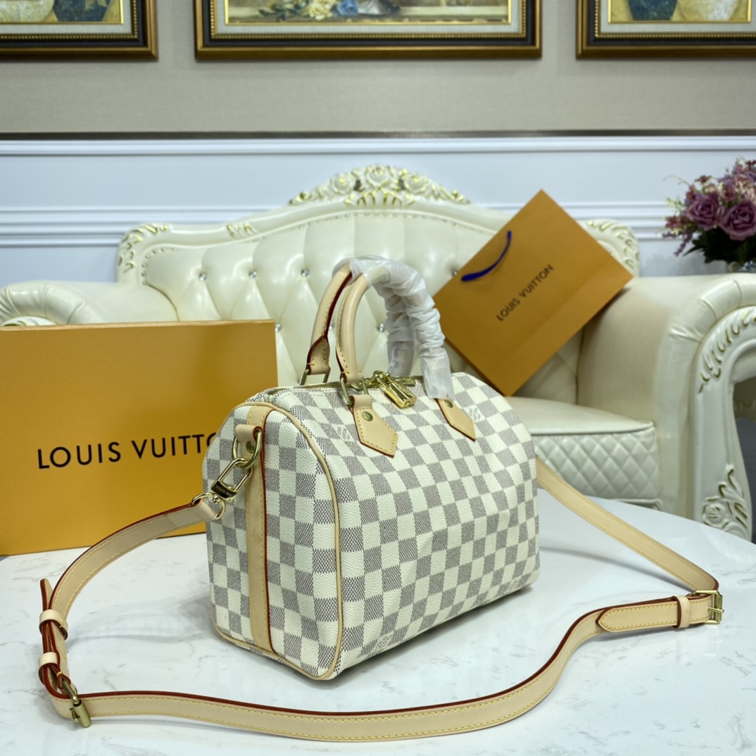 Louis Vuitton SPEEDY BANDOULIERE 25 Damier Ebene Handbag N41374